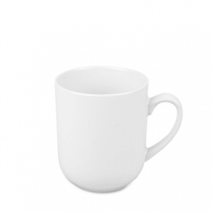 White mug curved bottom 290ml