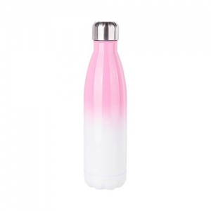 Thermal bottle pink andw white 500ml 