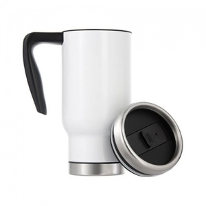 White color thermal mug with handle 480ml